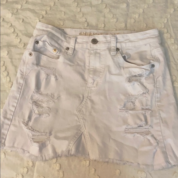 white jean skirt - Picture 1 of 2